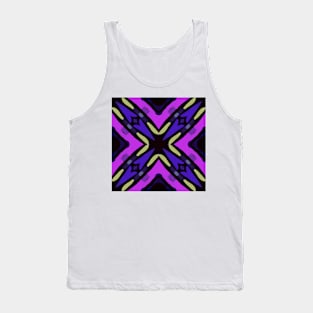 purple pattern Tank Top